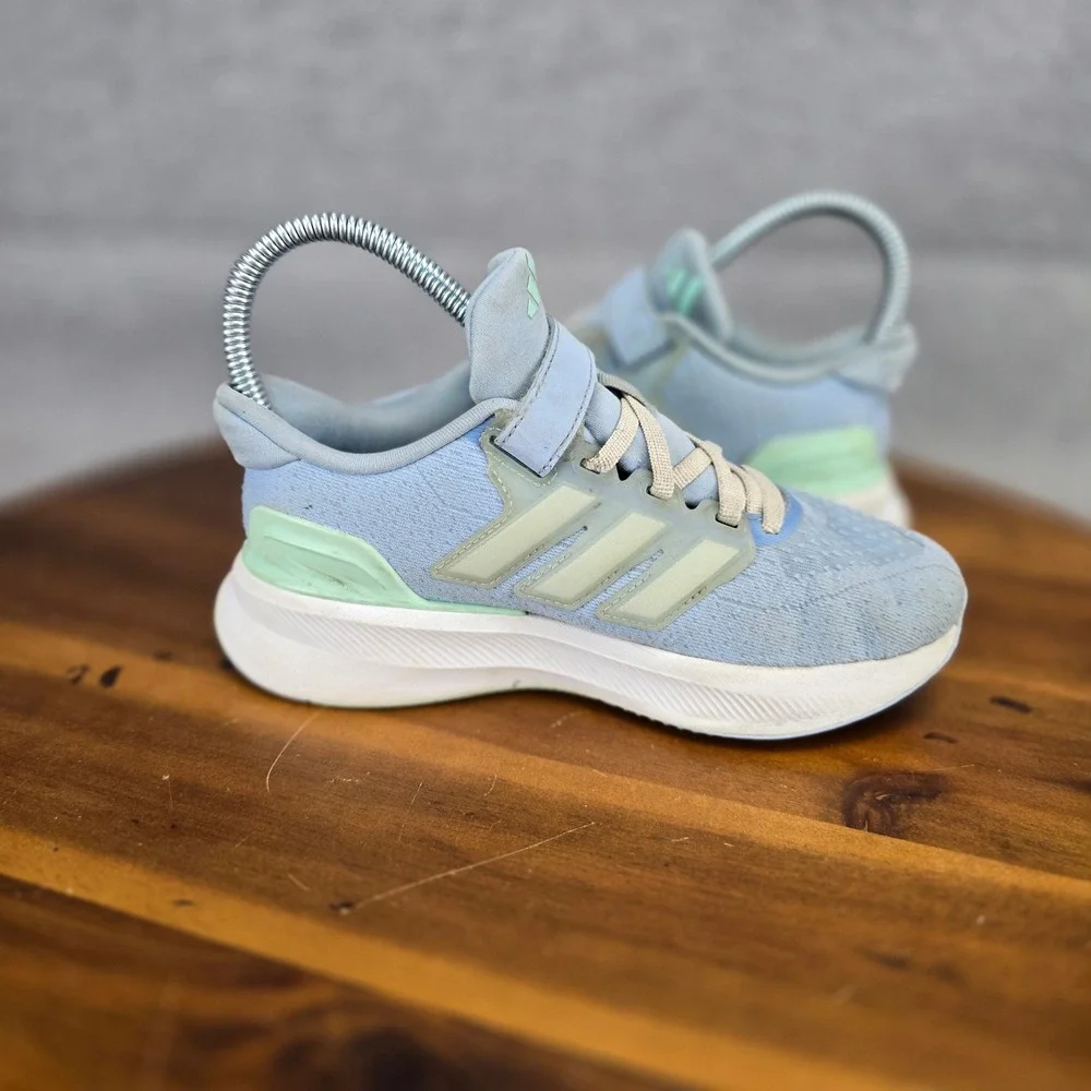 Adidas Duramo 10 Kids Blue Mint Green Athletic Sneakers Size 1 IF4134